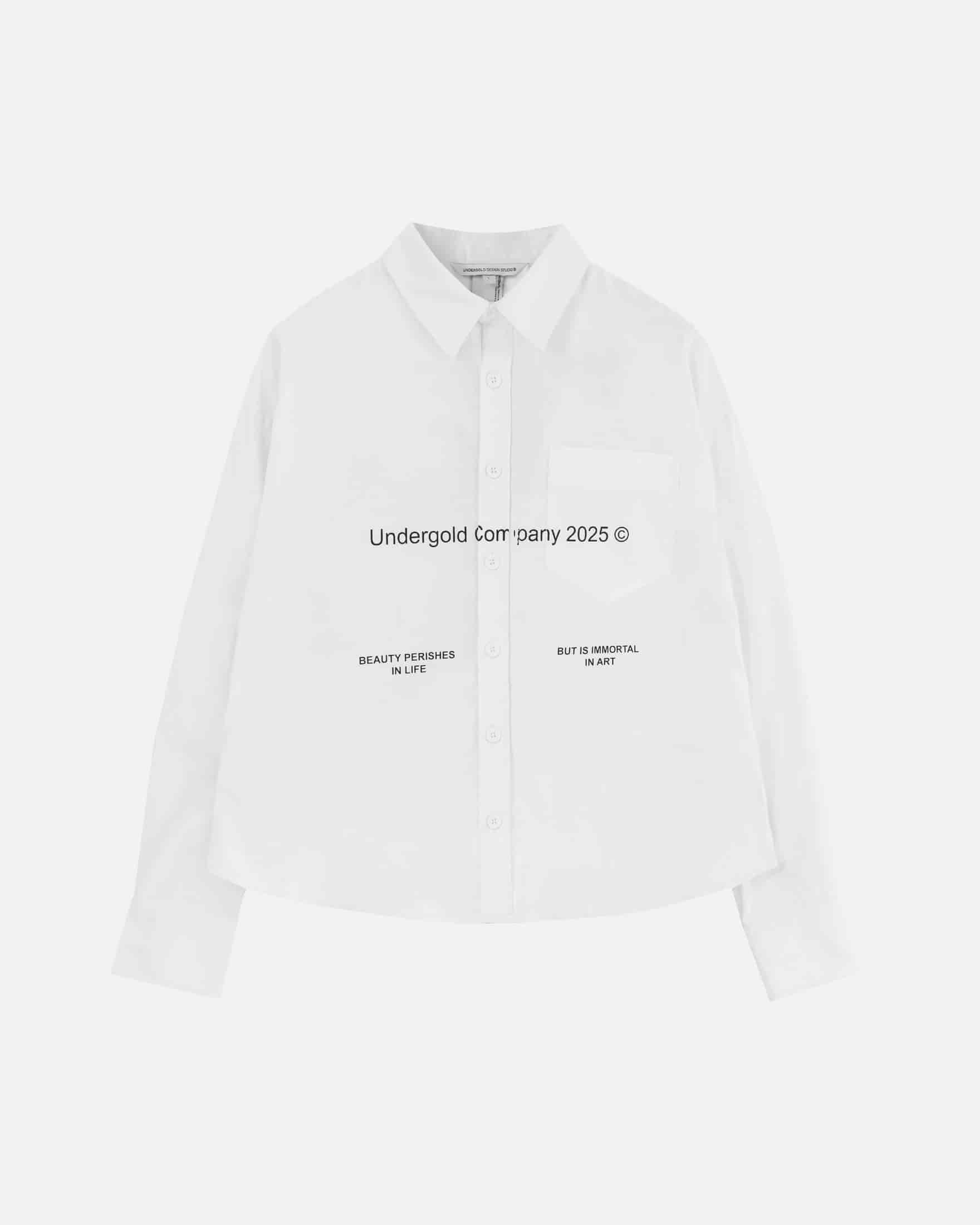 Echoes Beauty Long Sleeve Boxy Fit Shirt Bone - miniatura 1