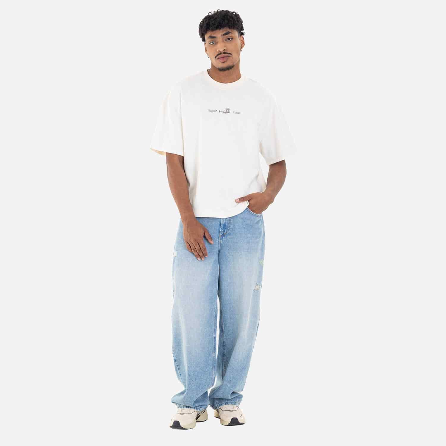 Cow Barrel Fit Denim Light Blue - miniatura 13