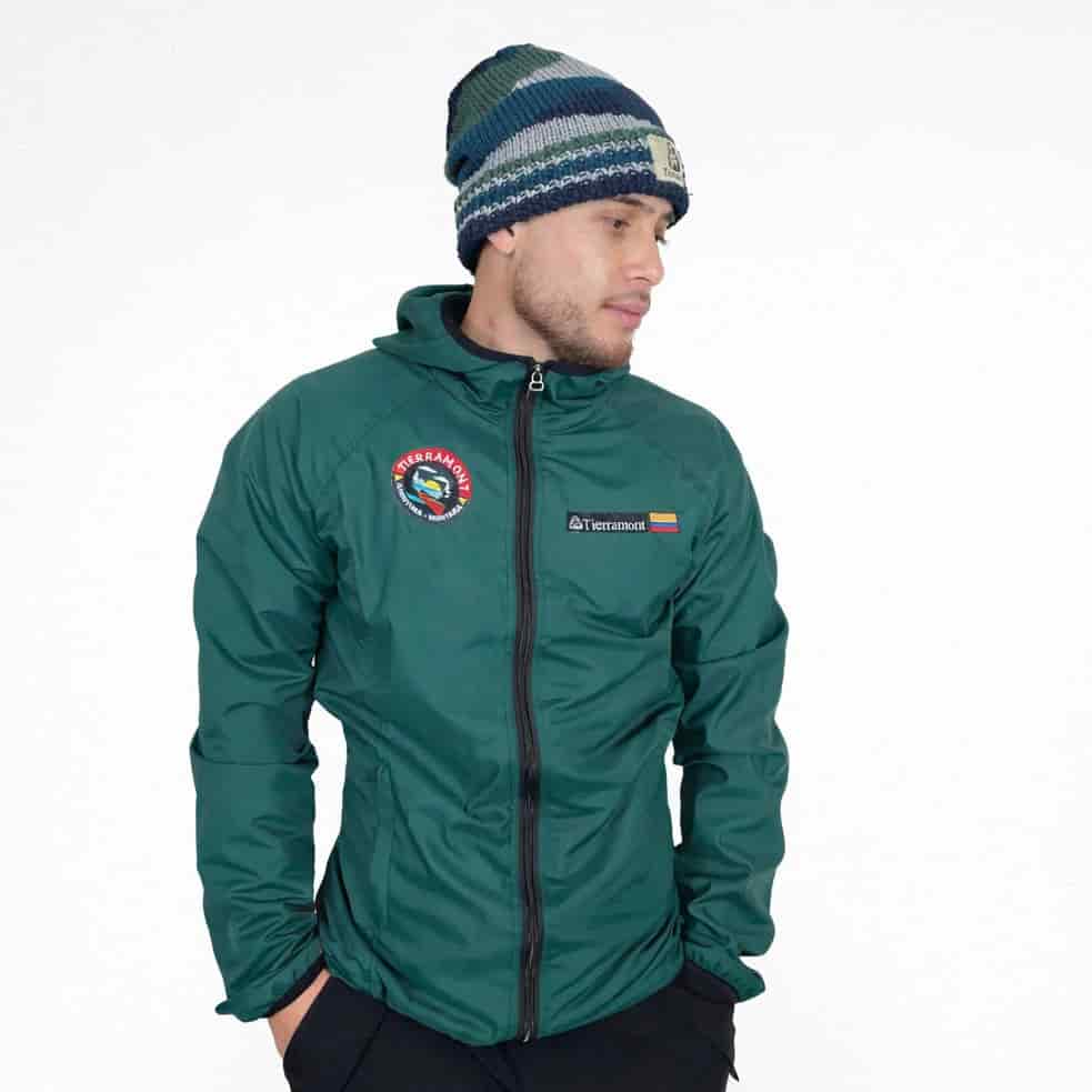 Chaqueta Impermeable Pionono Verde Hombre - miniatura 1