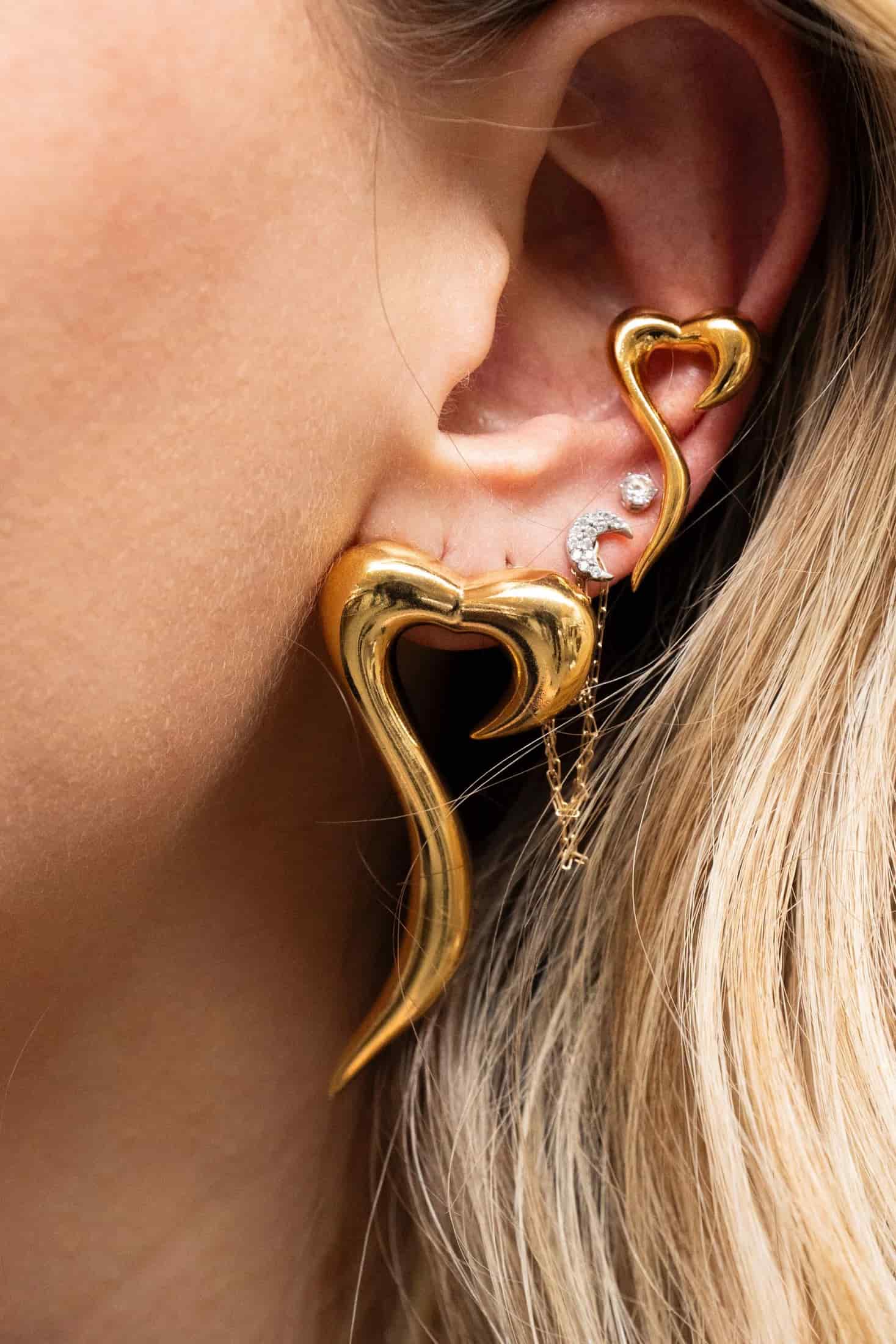 Aretes Elogio (Maxi: largo 5.5cm) - miniatura 4