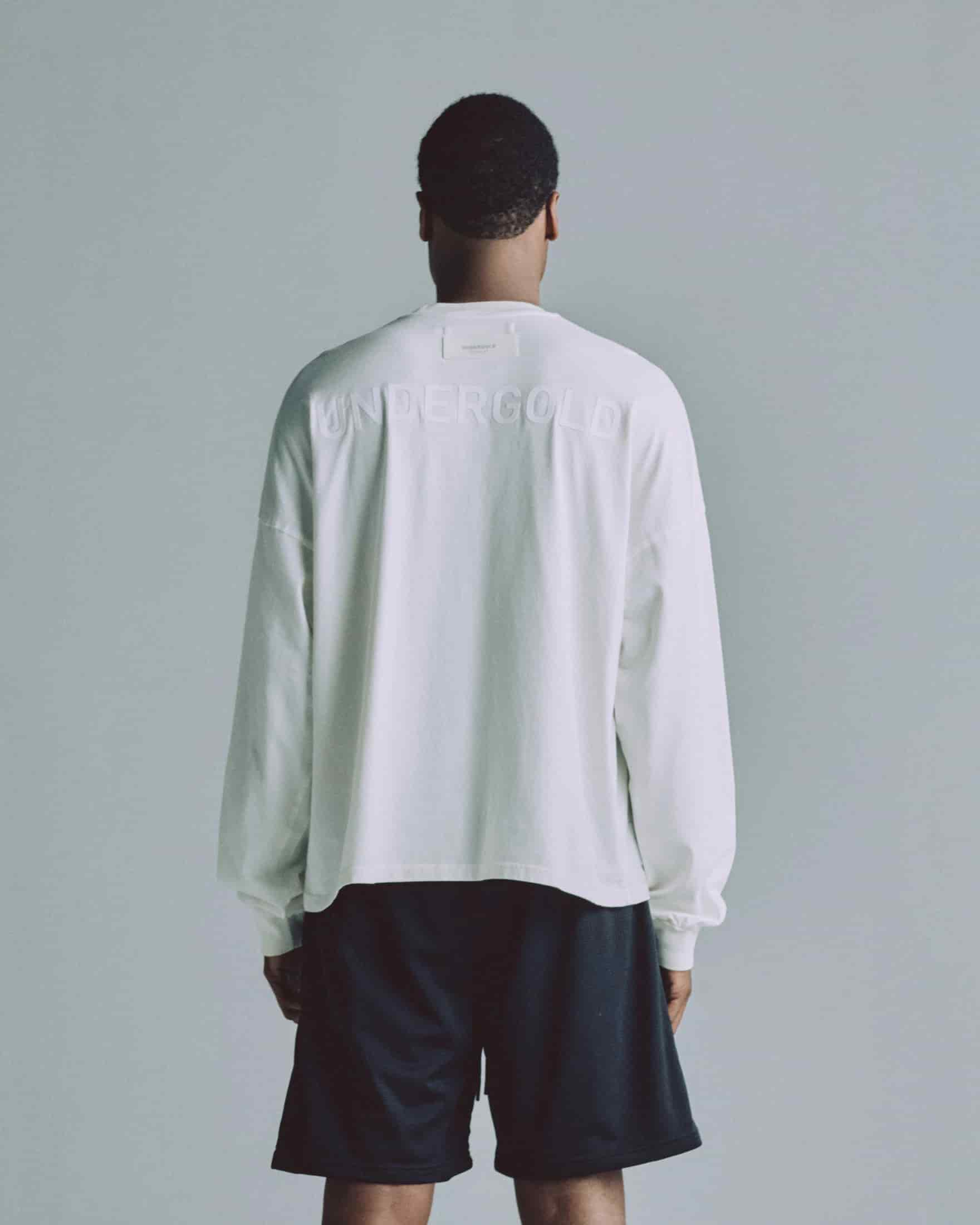 Line Logo Long Sleeve Boxy Fit Tshirt White - miniatura 7