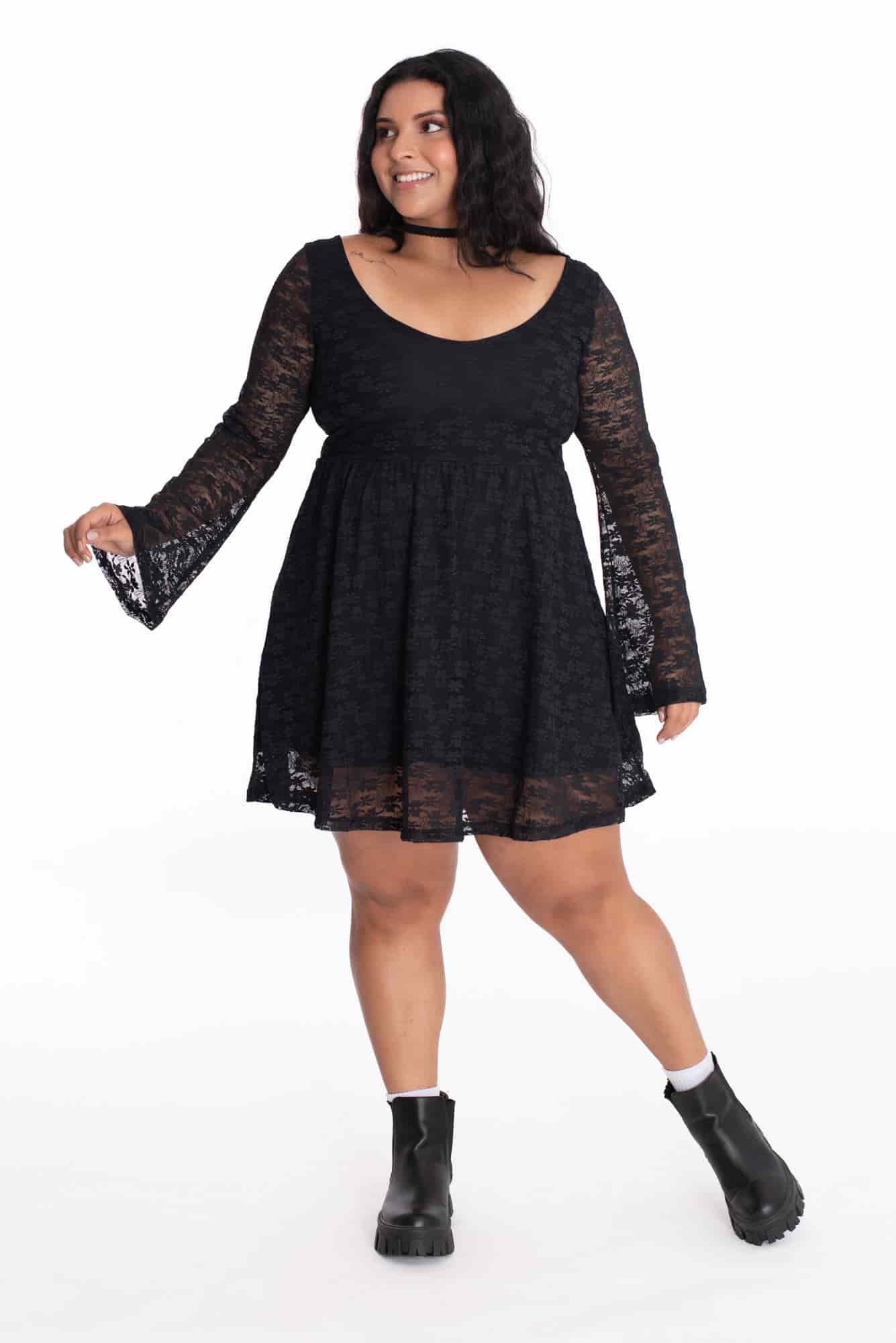 Vestido Florencia Negro - miniatura 13
