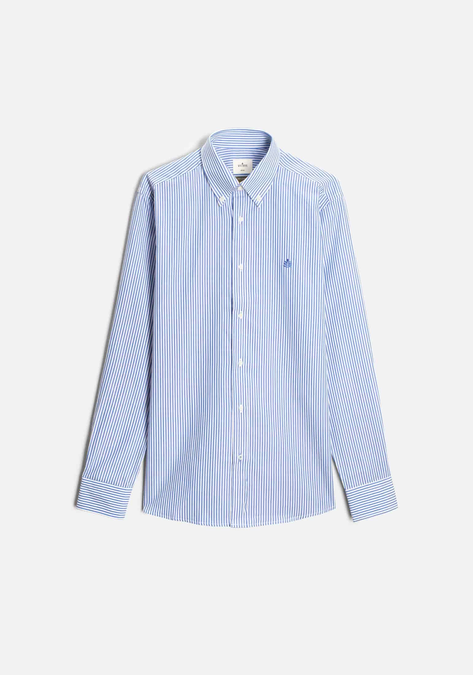 Camisa H CBD Rayas L-Atn Azul Osc - miniatura 1