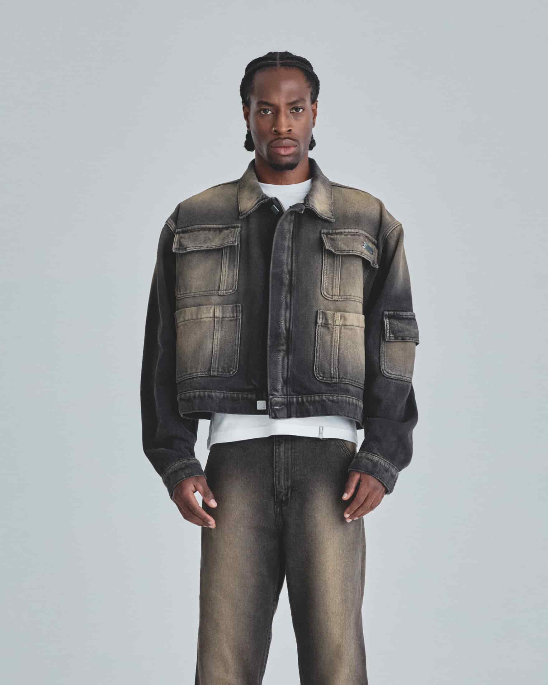 Line Basic Multipocket Jacket Oxide Black - miniatura 2