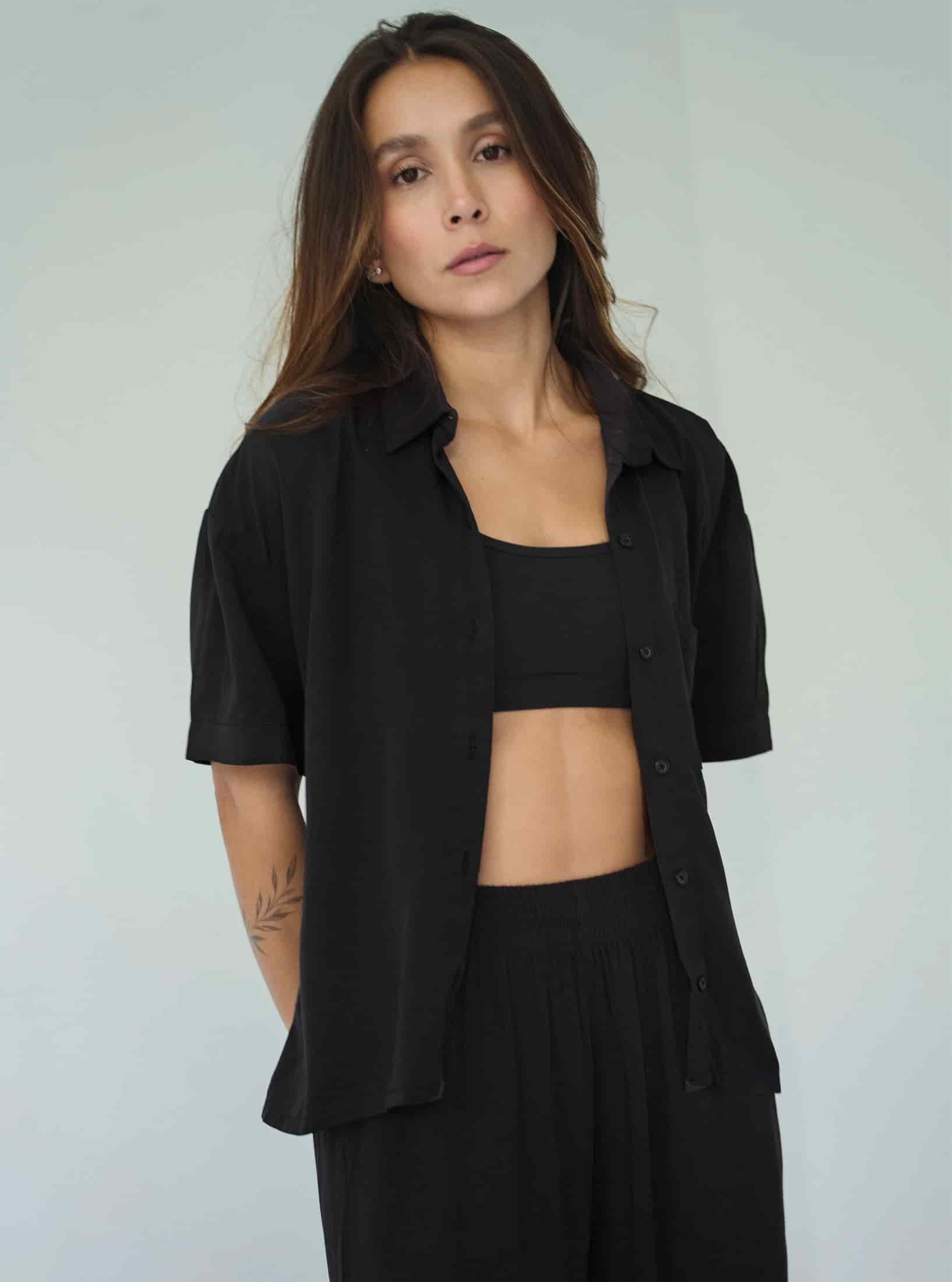 Set Breezy Black Palazzo - miniatura 8
