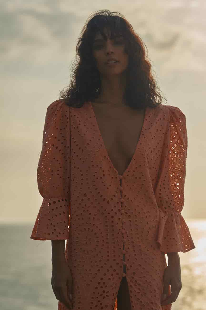 Serranía Eyelet Tunic / Apricot - miniatura 4