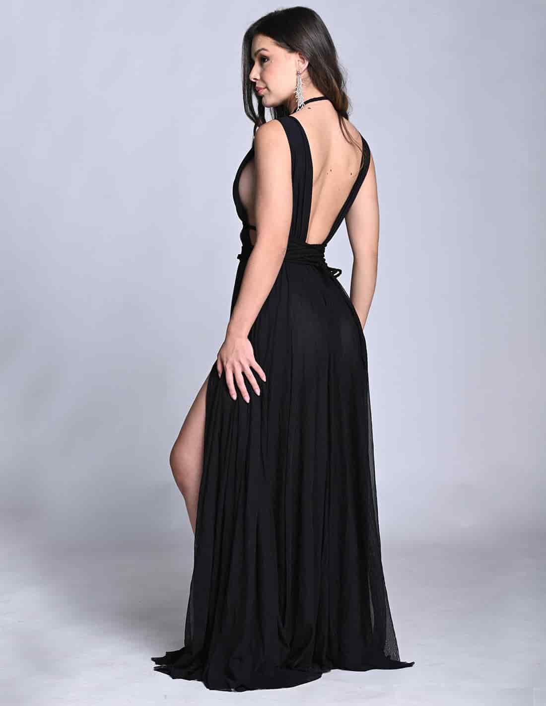 Vestido Diosa Negro - miniatura 6