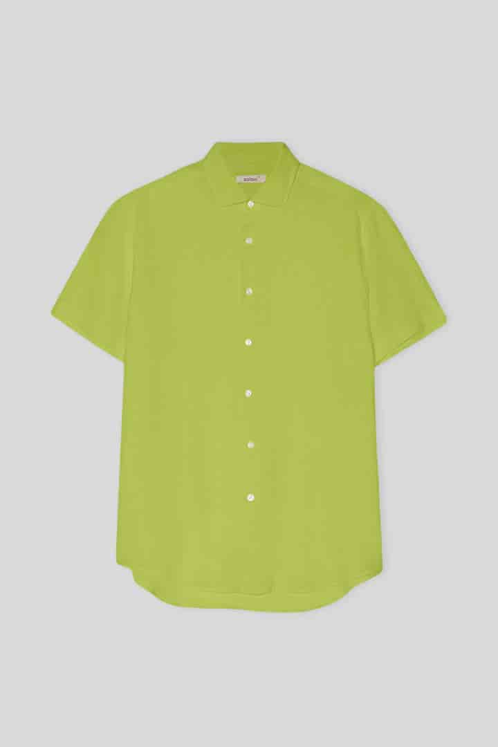 Men's linen shirt love bird - miniatura 1