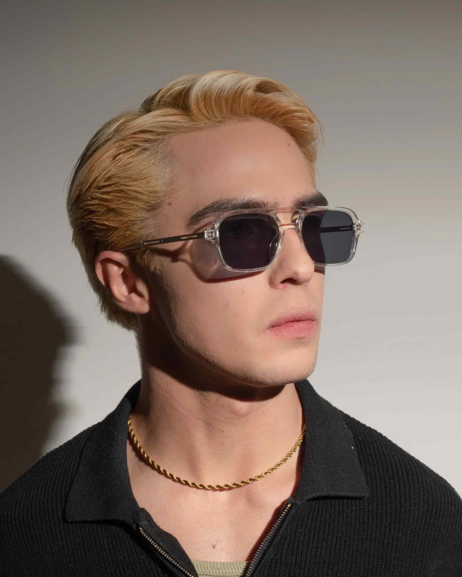 COOPER SUNGLASSES - TRANSPARENT/BLACK - miniatura 5