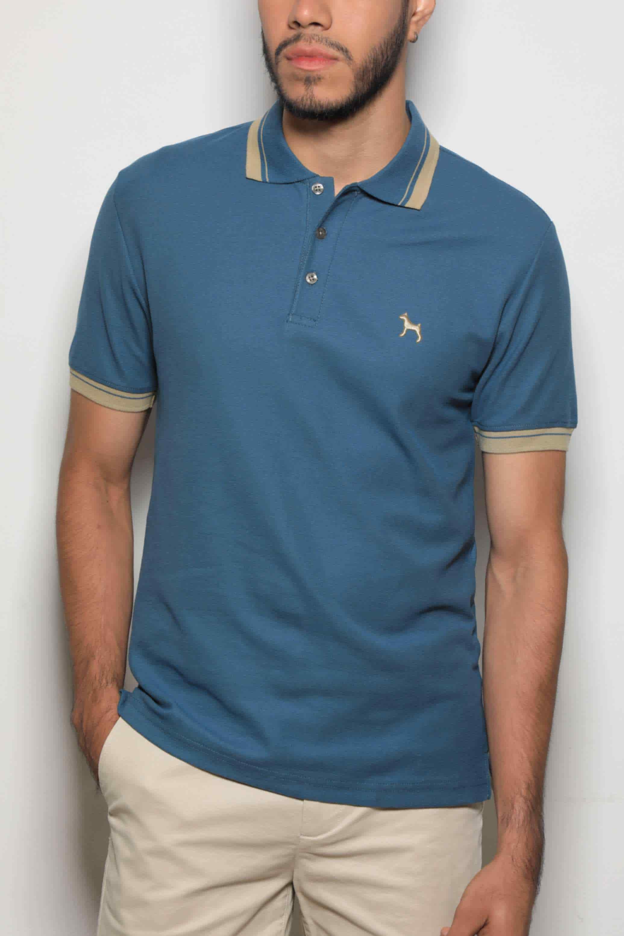 Polo Básica Azul Acero - miniatura 3