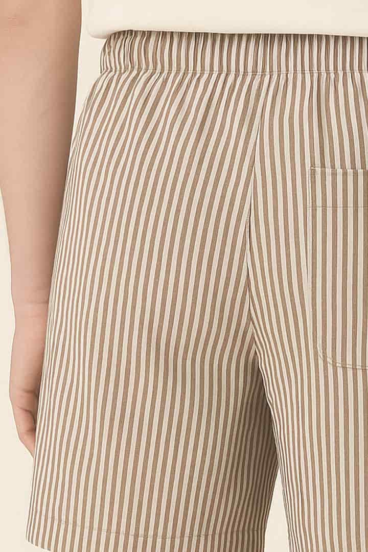 Short rayas blanco y café - miniatura 3
