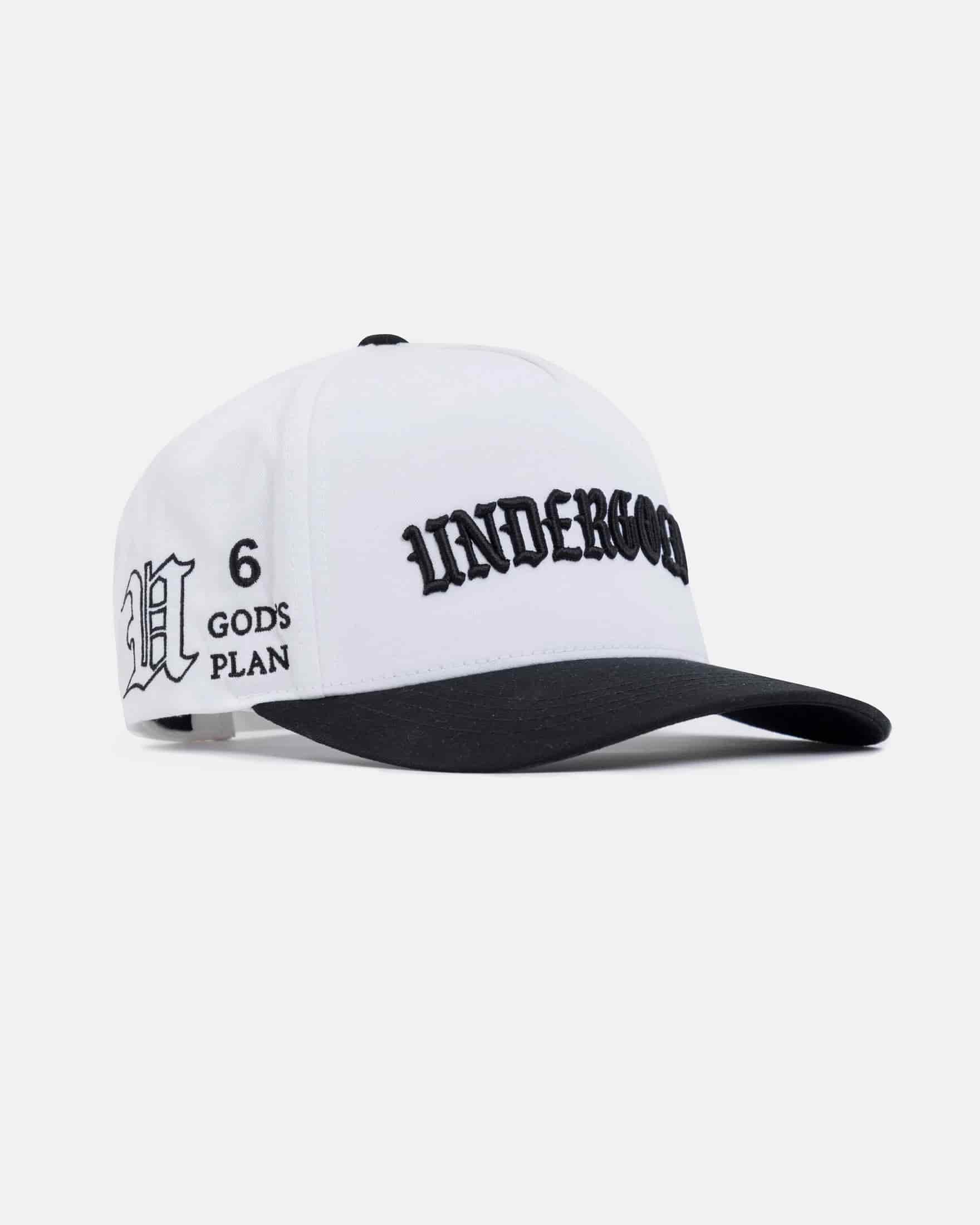 Basics God's Plan High Crown Cap White / Black - miniatura 3