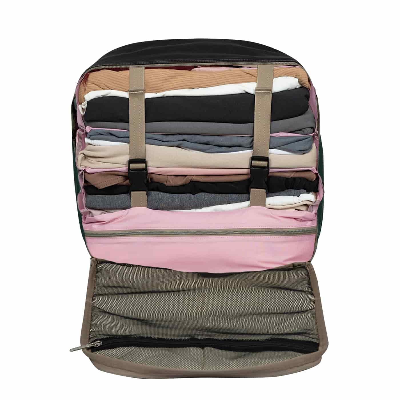 Cubos Organizador de viaje Acordeon 6 compartimientos Light Rosado - miniatura 4