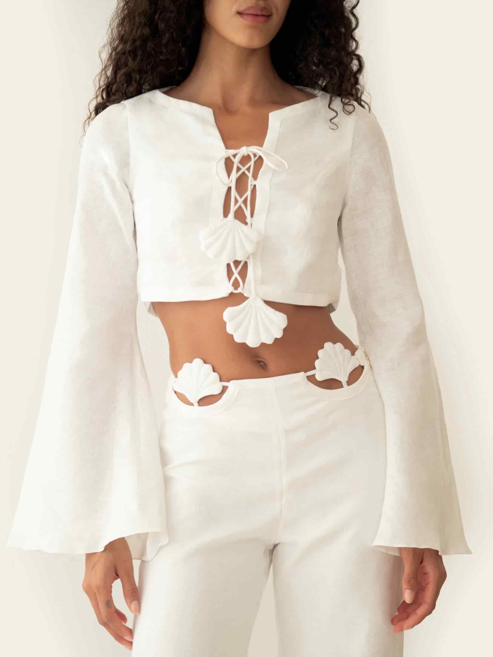 AMELIE PANT IVORY - miniatura 3