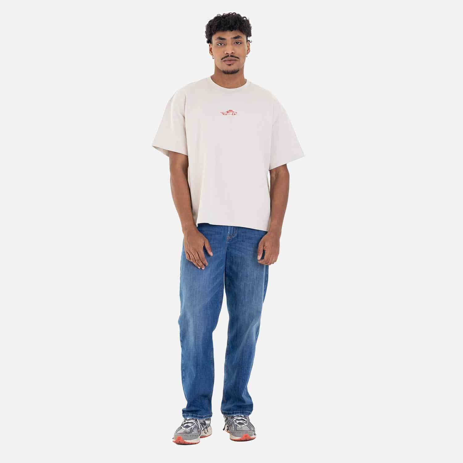 Boxy Fit City Sketch Tee Sand - miniatura 2