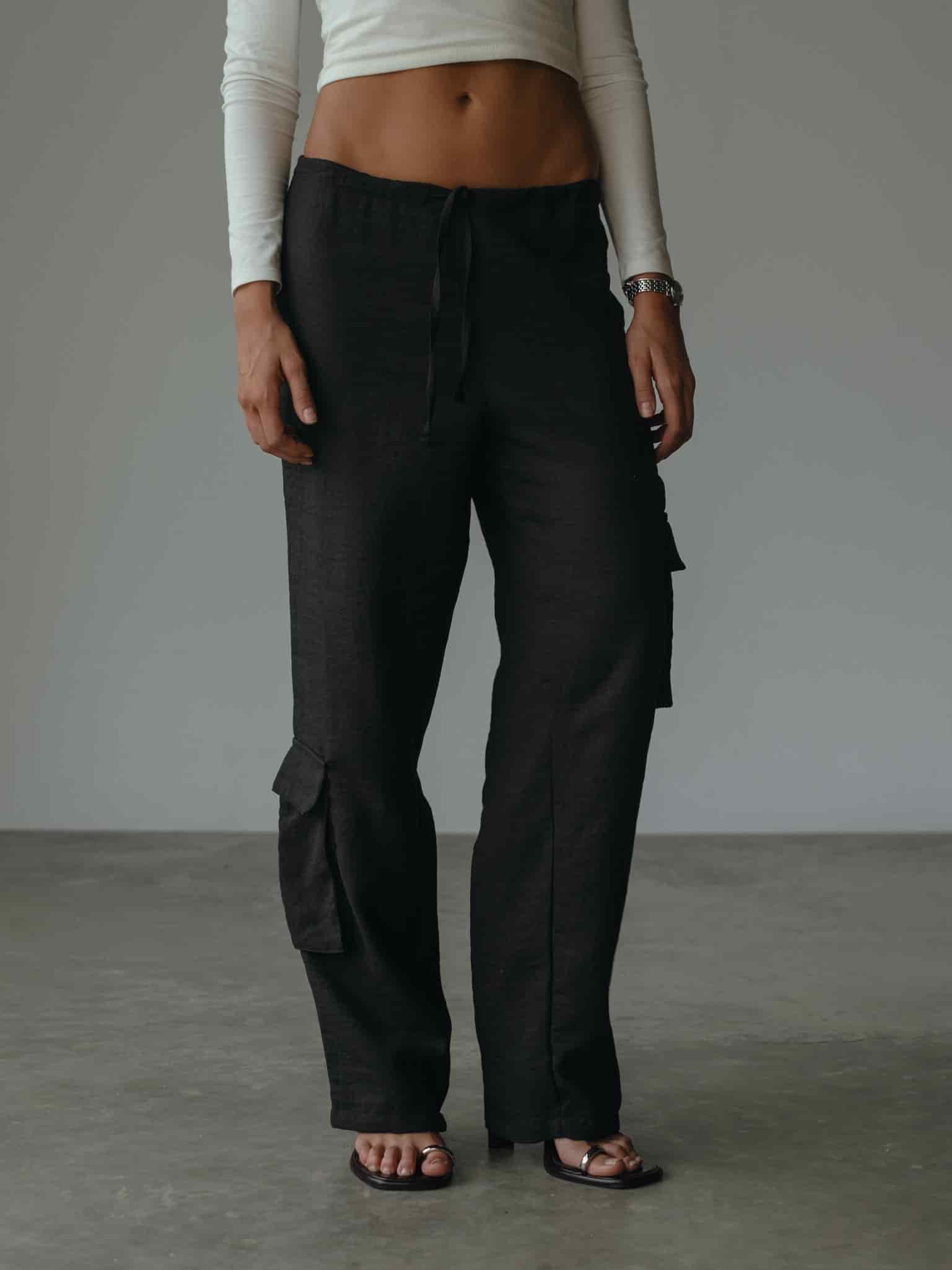LIGHT CARGO PANT - BLACK - miniatura 3