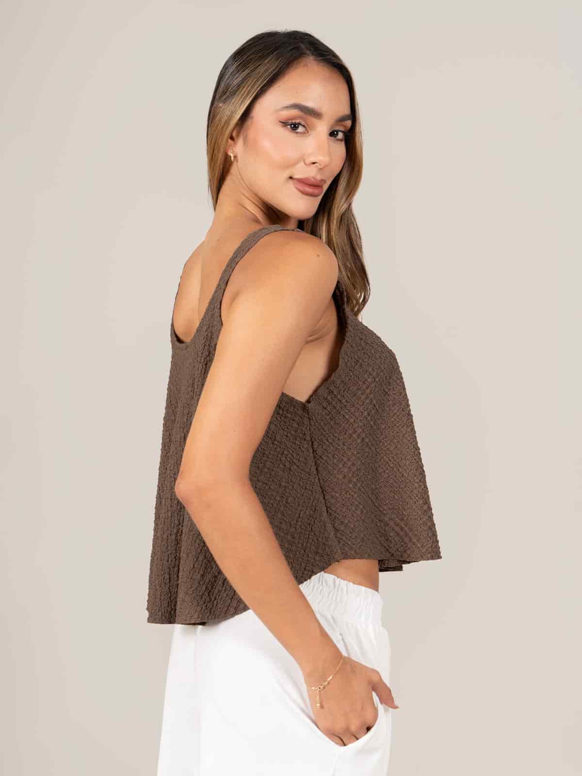 Blusa Leyva Cafe - miniatura 2