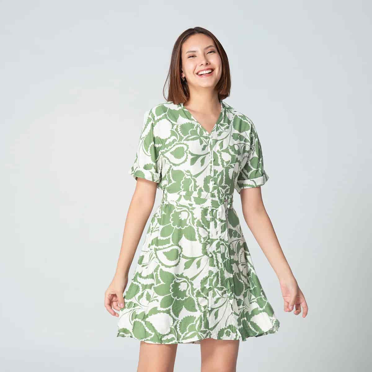 Vestido Corto Estampado Kony - miniatura 8