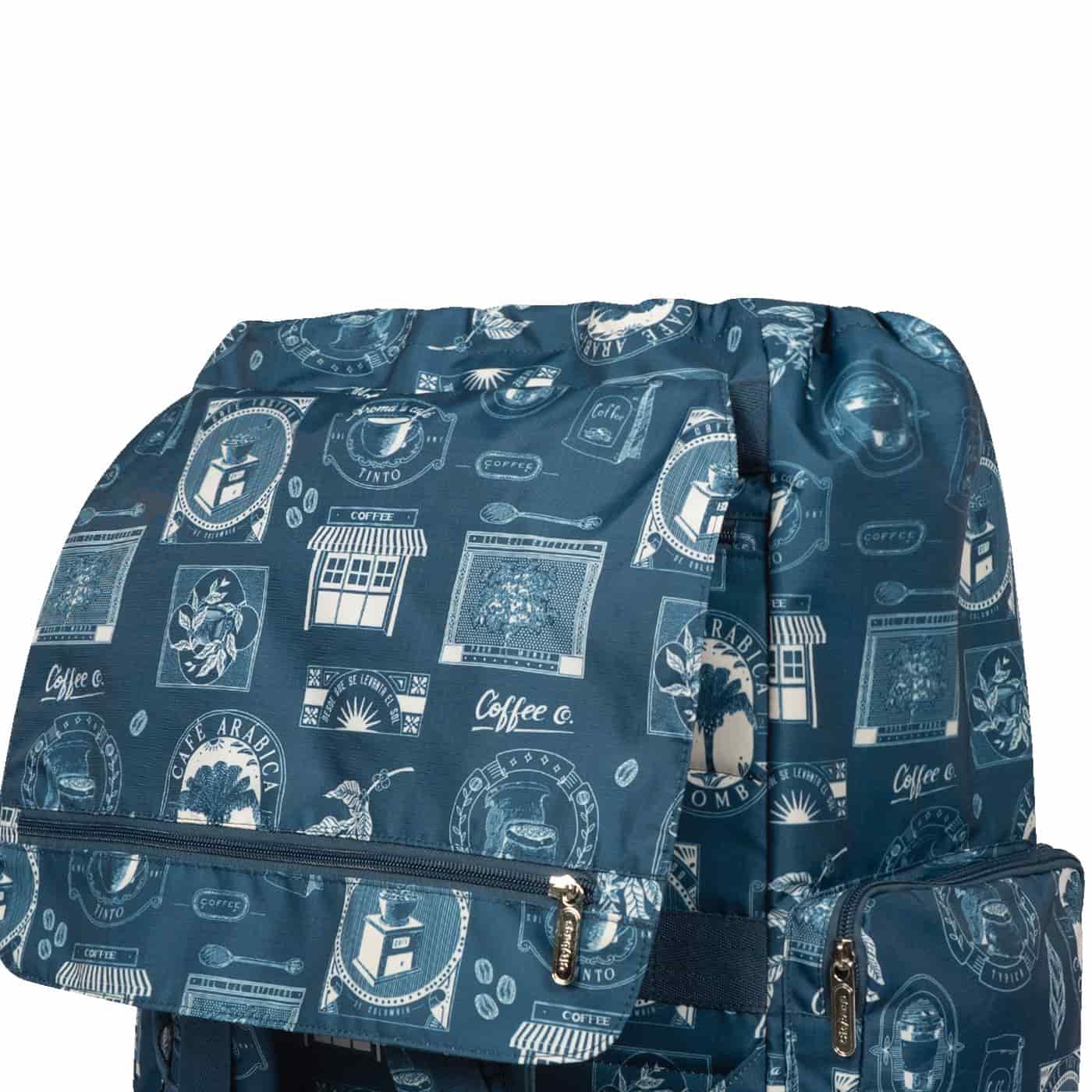 Morral Mochilero Pequeno  ULTRA Estampado Cafetero Citybags Multicolor - miniatura 8