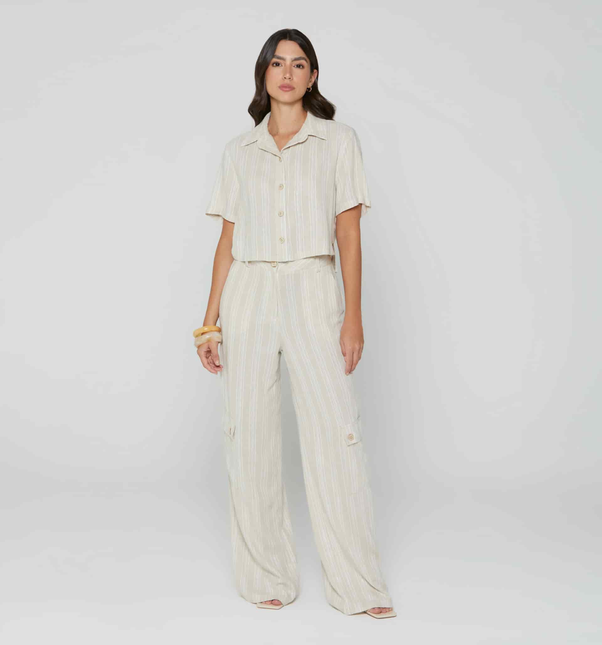 Pantalon palazo tiro alto - miniatura 1