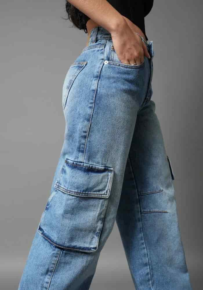 Jean Rigido Wide Leg Balloon Cargo - miniatura 2