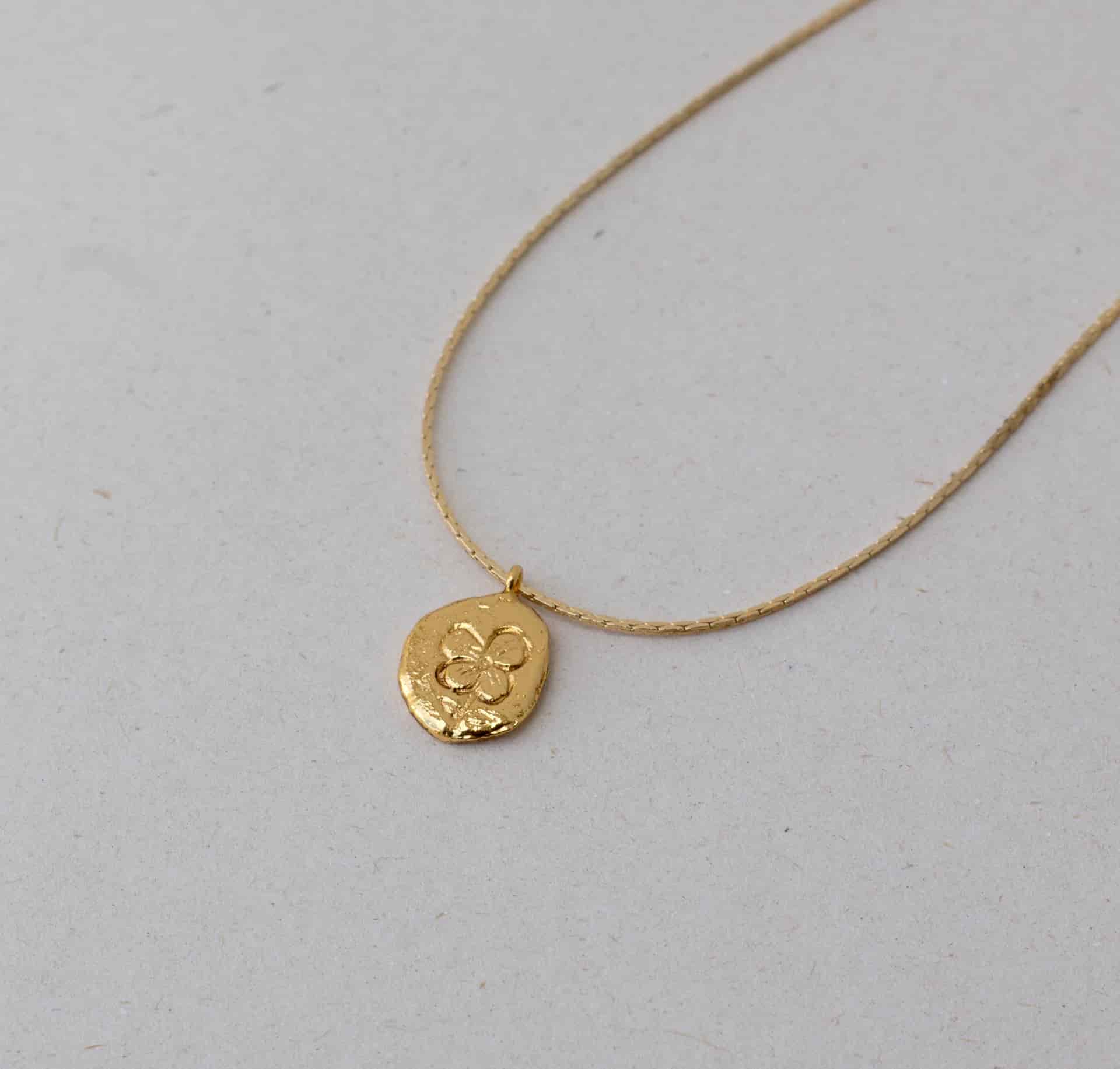 Collar moneda Flor - miniatura 1