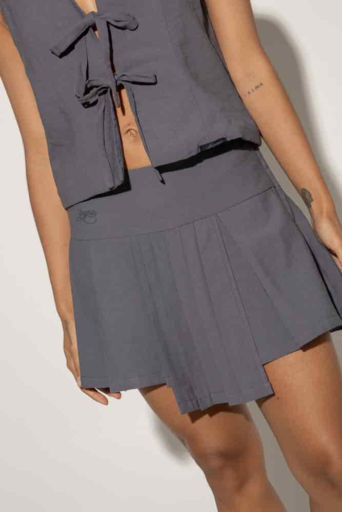 Set Chaleco y Falda Redemption-Gris - miniatura 5
