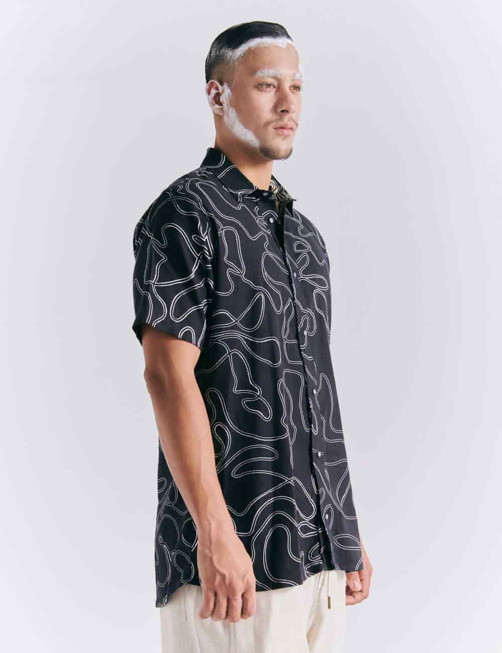 Camisa Regular Fit Born negro Hombre - miniatura 5