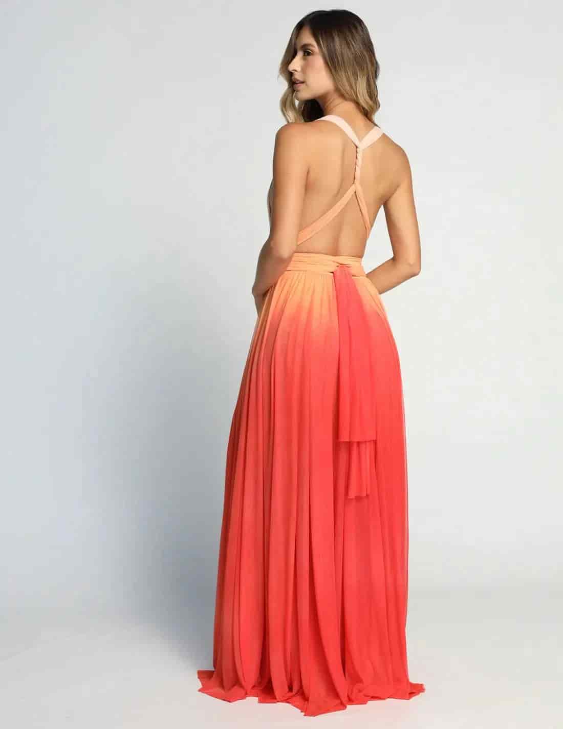 Vestido Hydra Yellow + Salmon + Tomato - miniatura 2