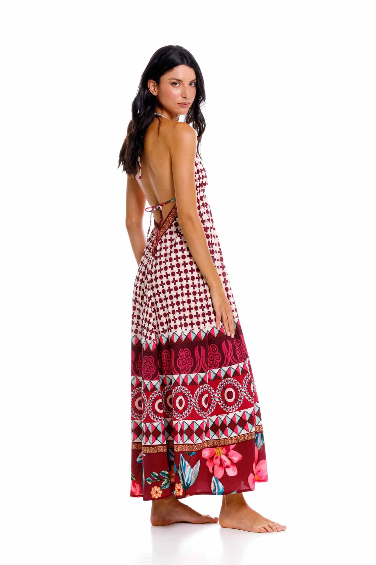 Vestido Largo Bohemia Kenia Patch - miniatura 3