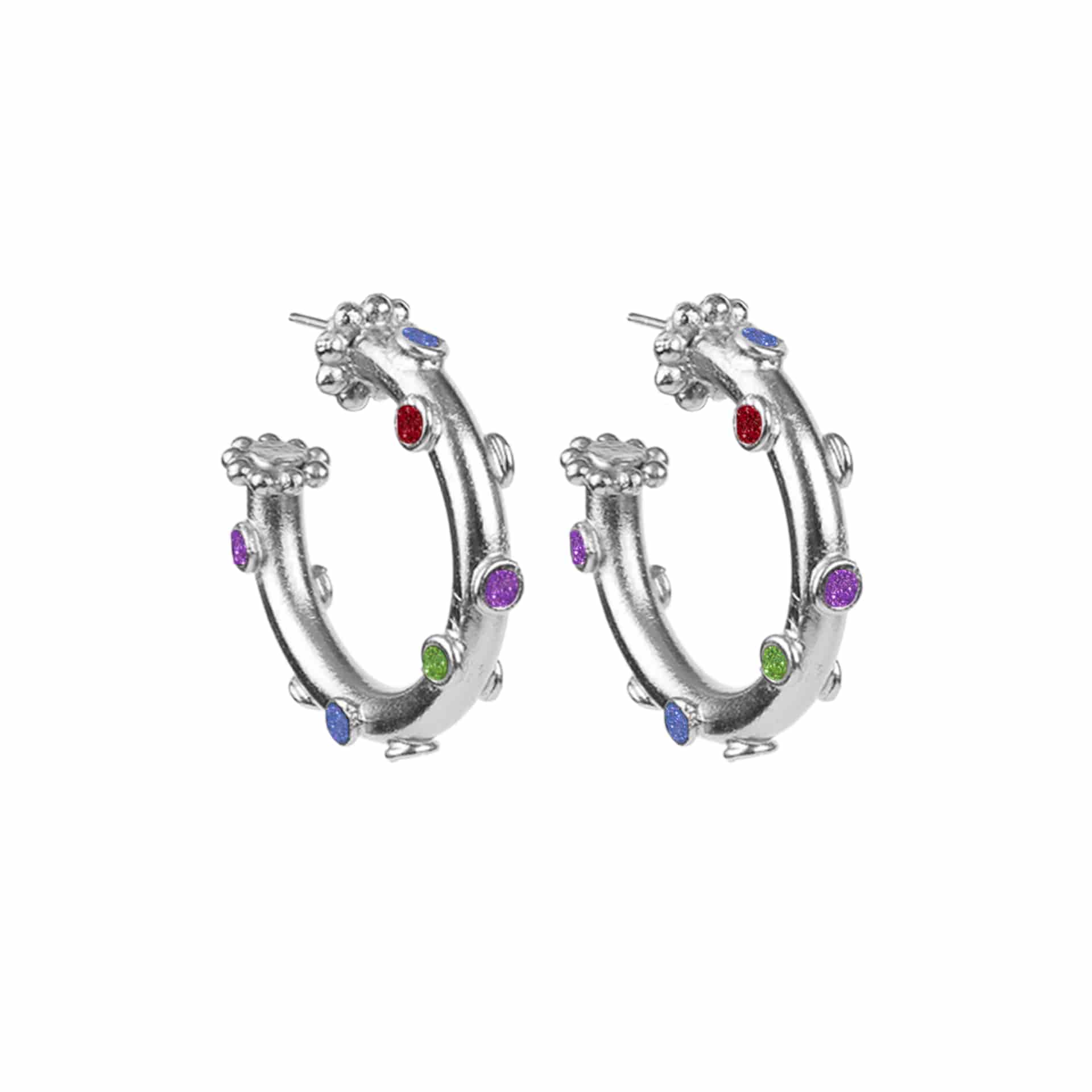 Candongas Trufa Baby Plata - miniatura 1
