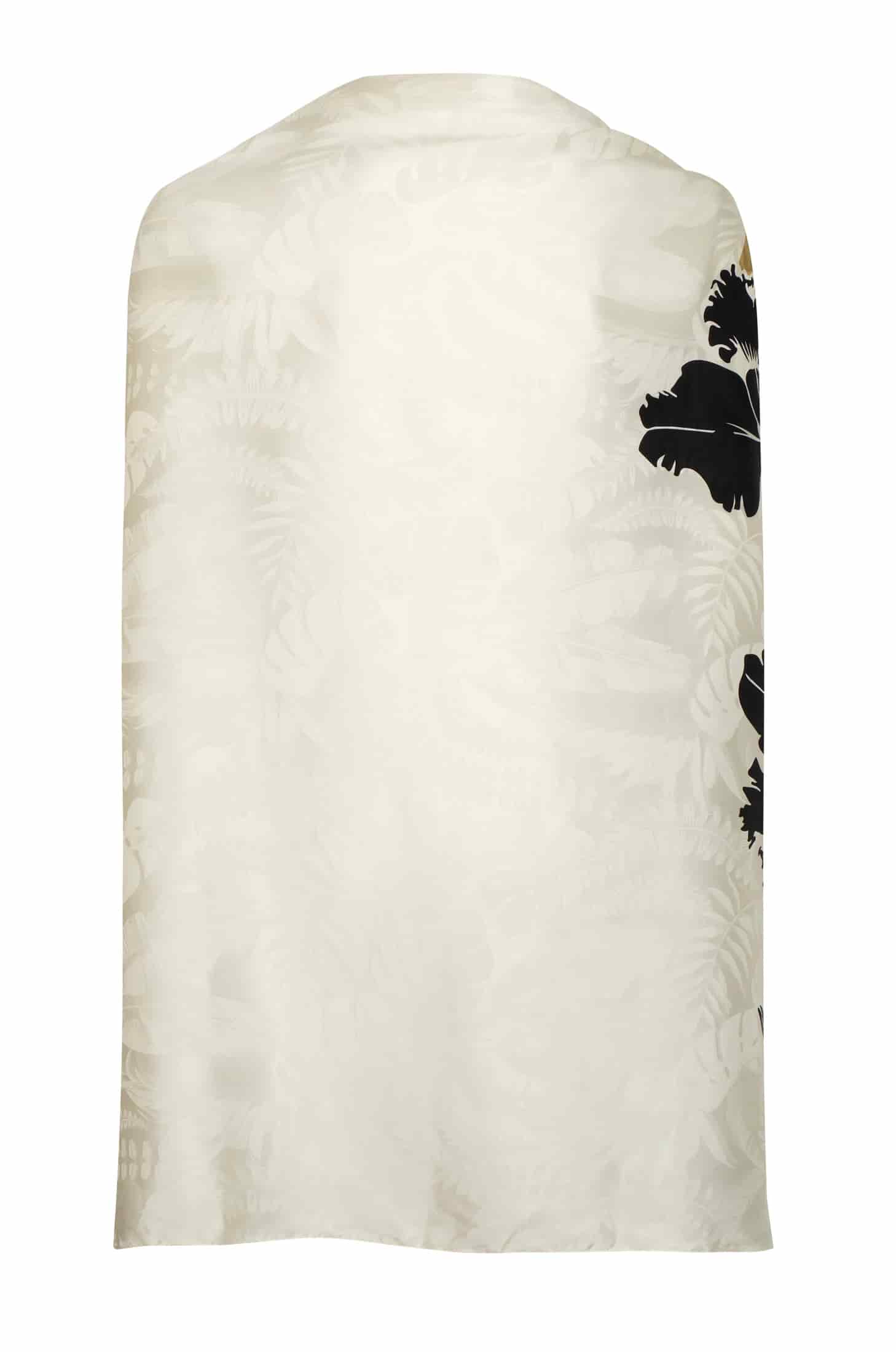 Capote Silk Jacquard Cape / Black Orchids - miniatura 2