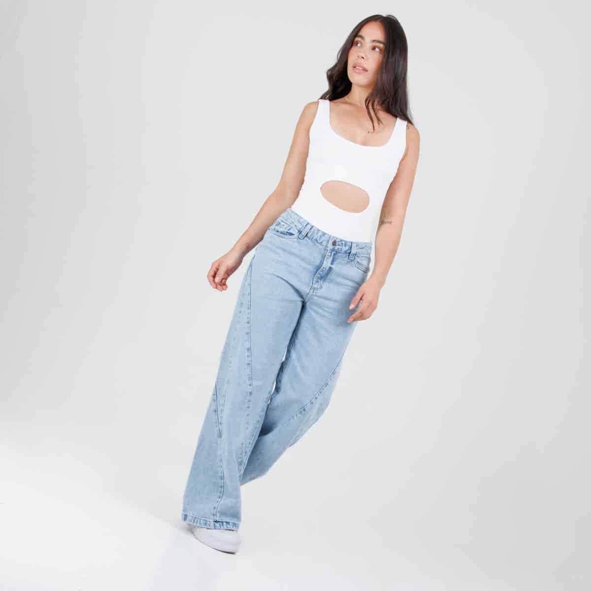 Jean Axspen Wide Leg Ax-3026 Rigido - miniatura 3