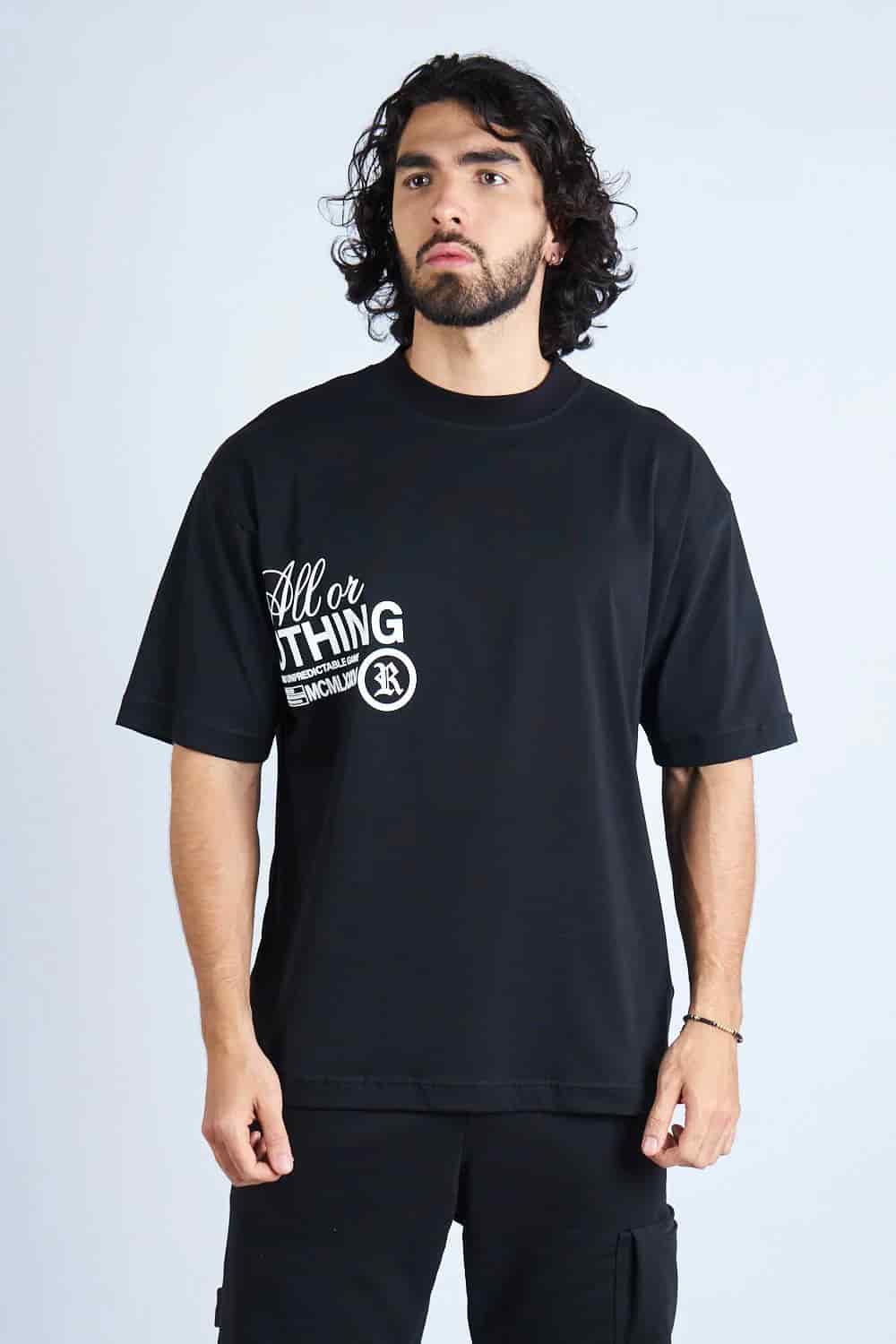 CAMISETA OVERSIZE NEGRA [DROP 0:0] - miniatura 1