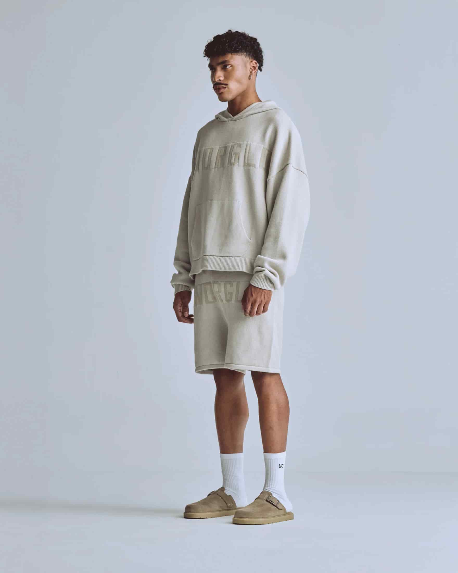 Basics UNDRGLD Knitted Shorts Cream - miniatura 11