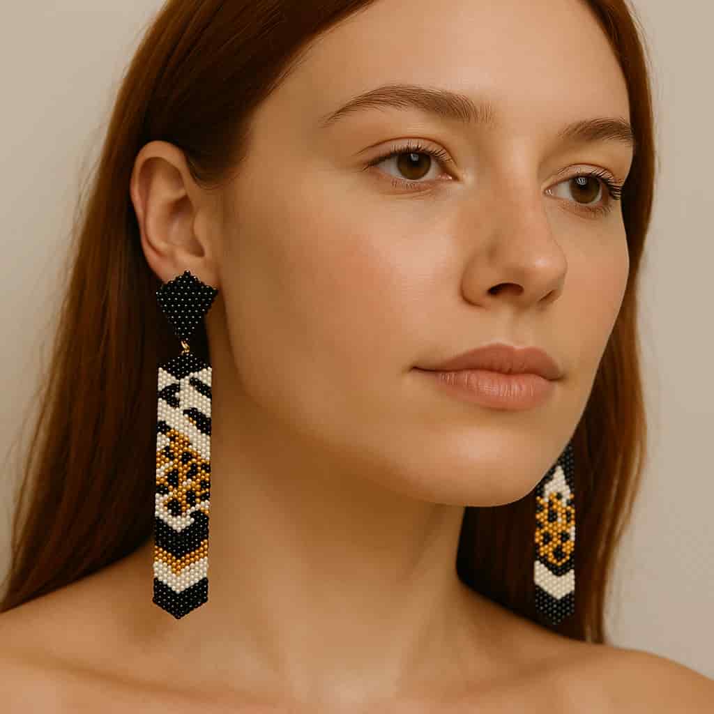 Miyuki Tie Earrings - miniatura 2
