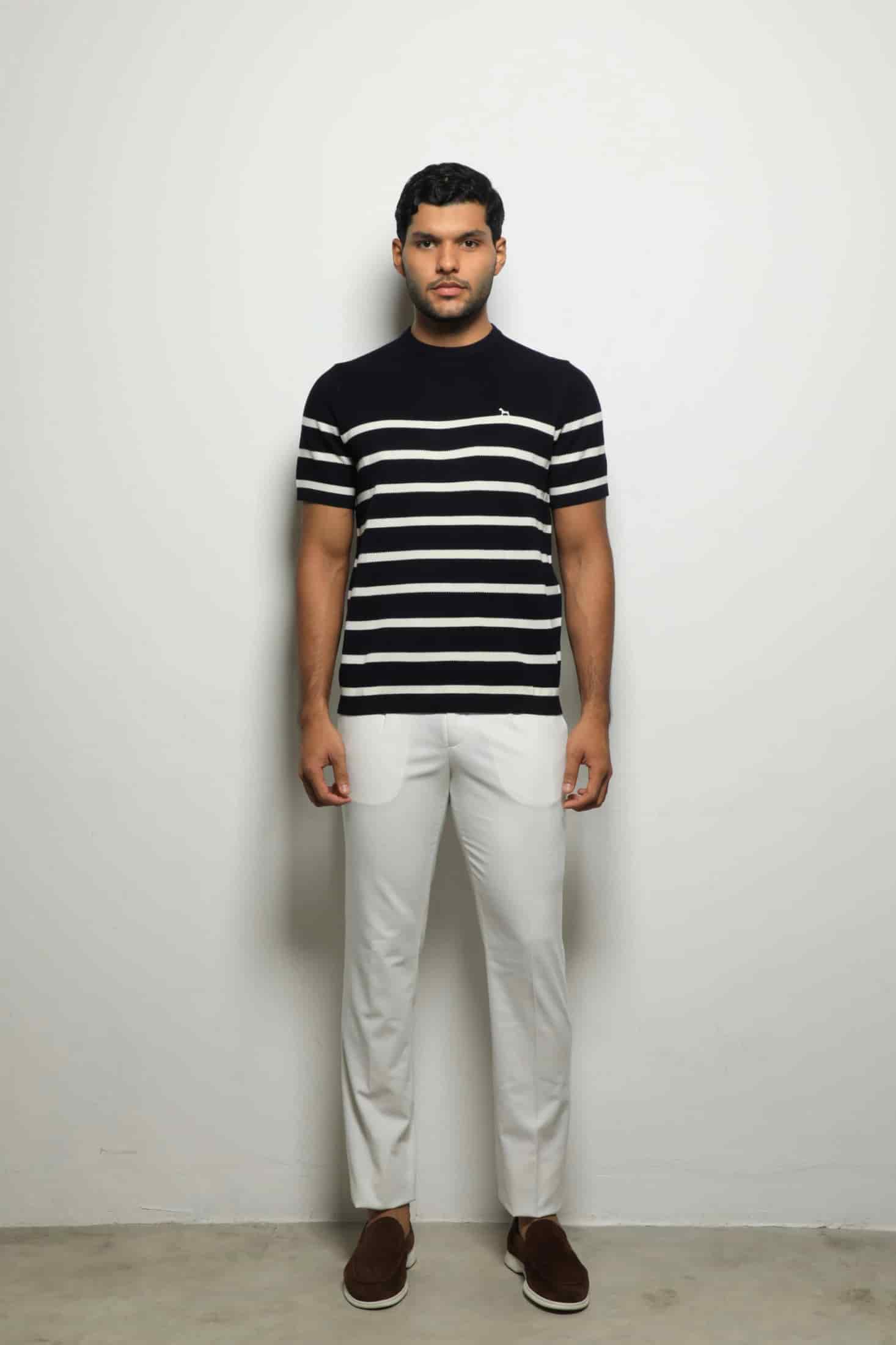 Suéter Tejido Fashion Navy/Rayas - miniatura 1