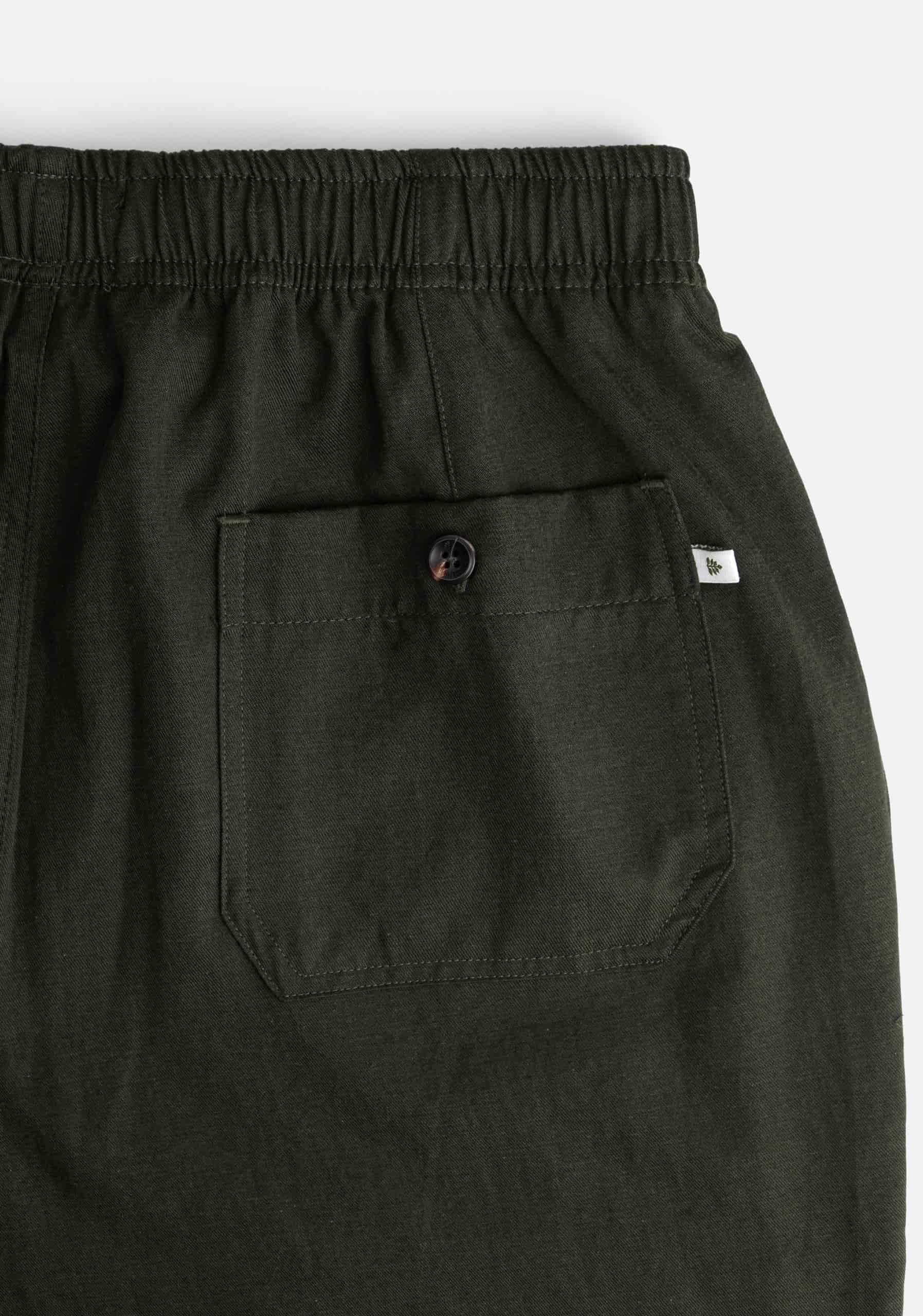 Pantalon H Hopkins Jogger Lino Verde Osc - miniatura 4