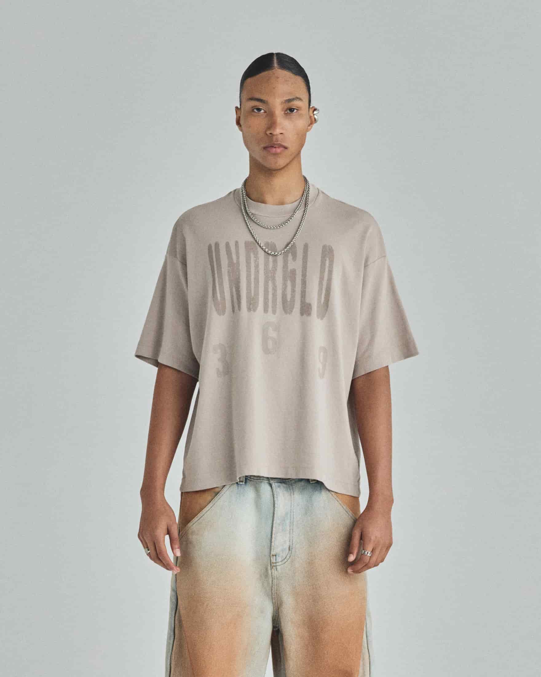 Spring UNDRGLD Boxy Fit Tshirt Cream - miniatura 2