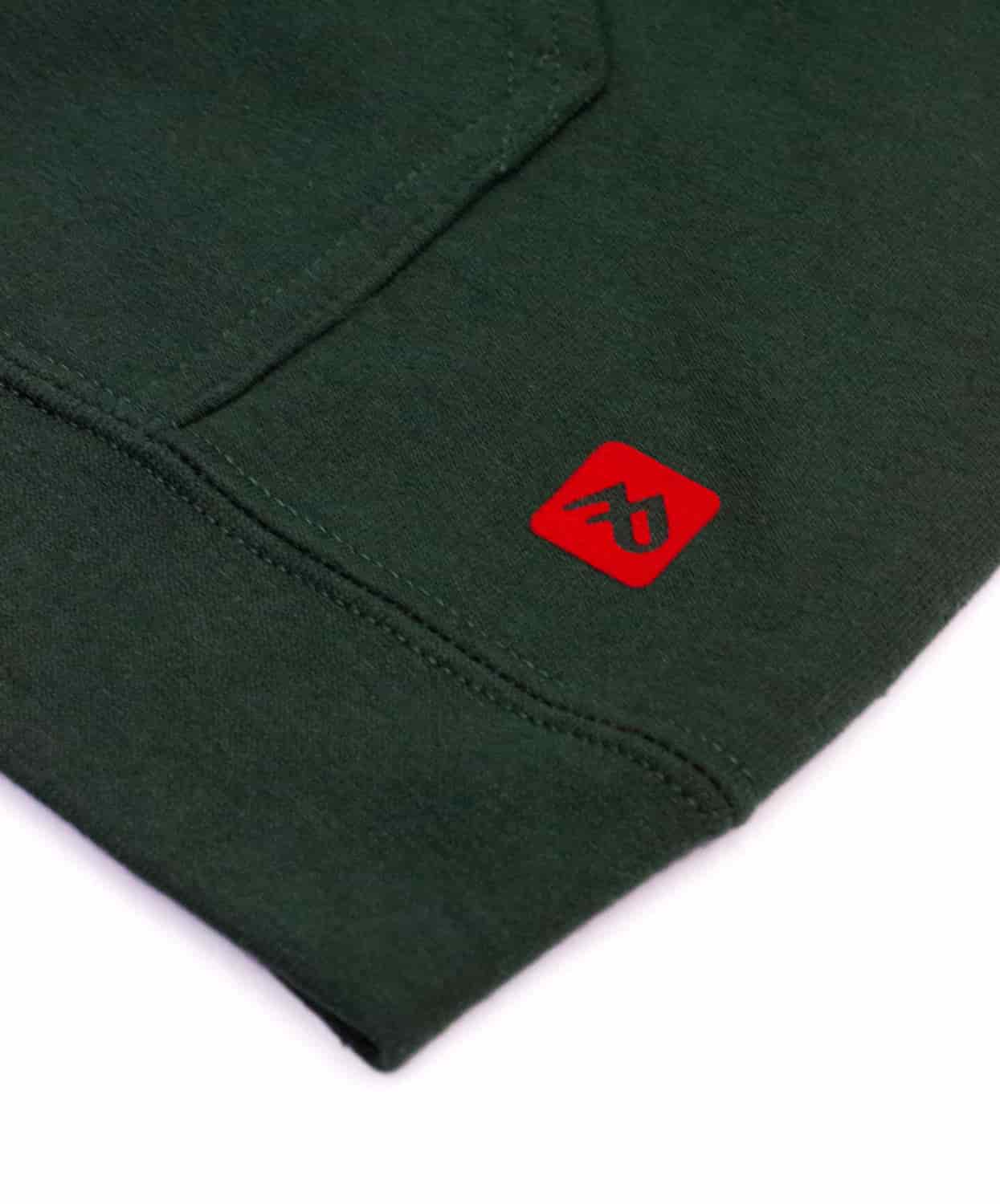Buzo  abierto con capota Hombre Verde Pino - miniatura 7