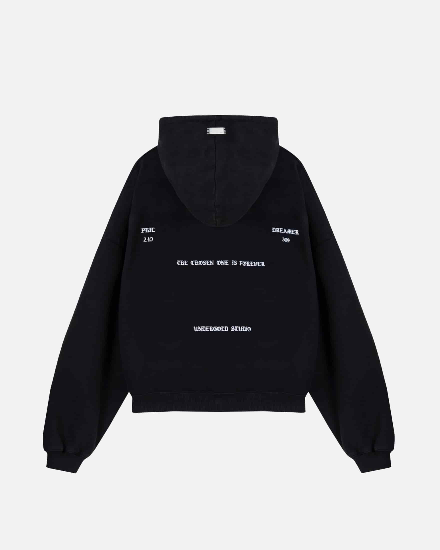 Capsule Angel Boxy Fit Hoodie Black - miniatura 3