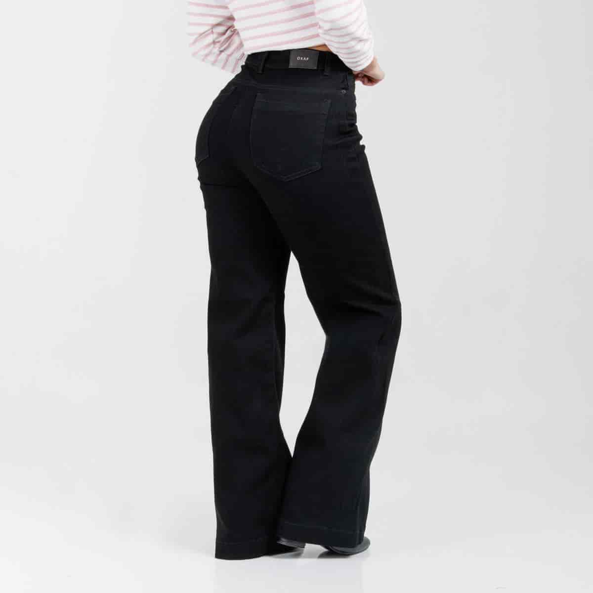 Jean Wde Leg Negro Ax-3158 Licrado - miniatura 2