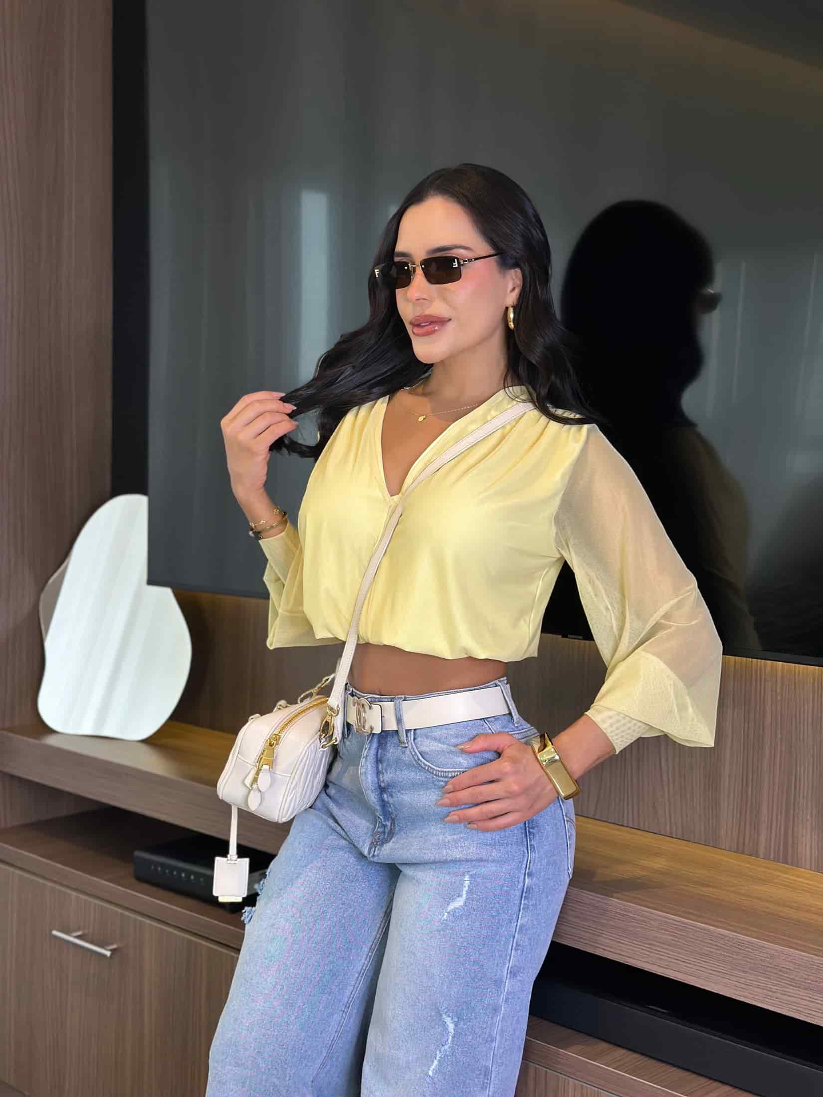 BLUSA BELEN AMARILLO - miniatura 2