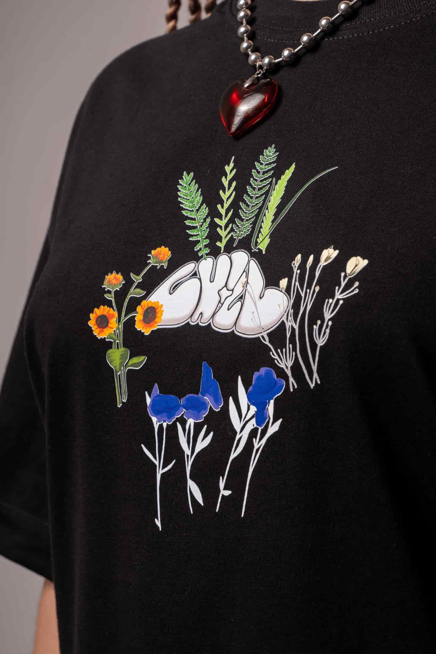 Camiseta Flowers go with death - miniatura 2