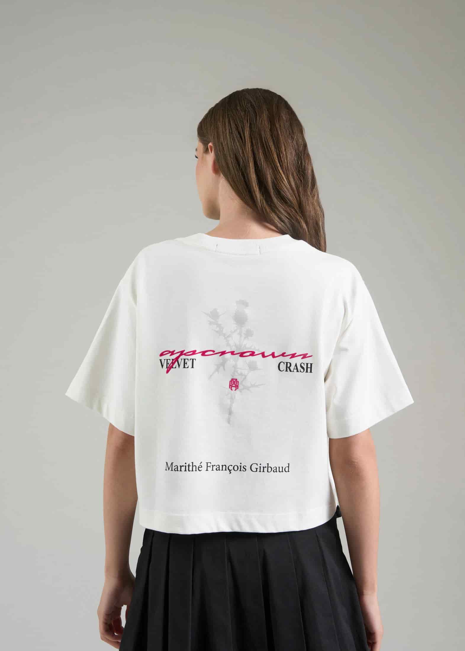 WHITE FLOWER CROP TOP - miniatura 4
