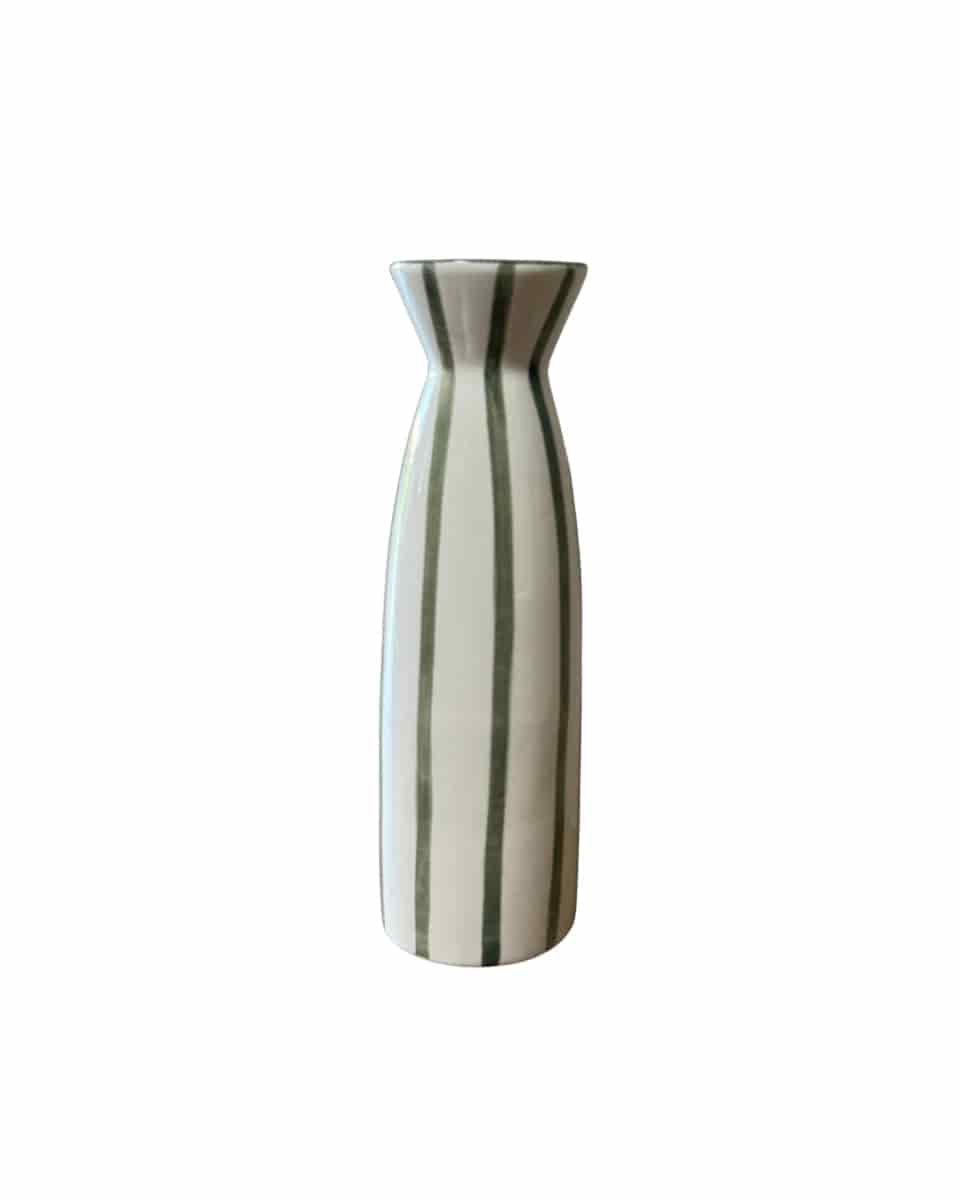 VASE - STRIPED GREEN - miniatura 1