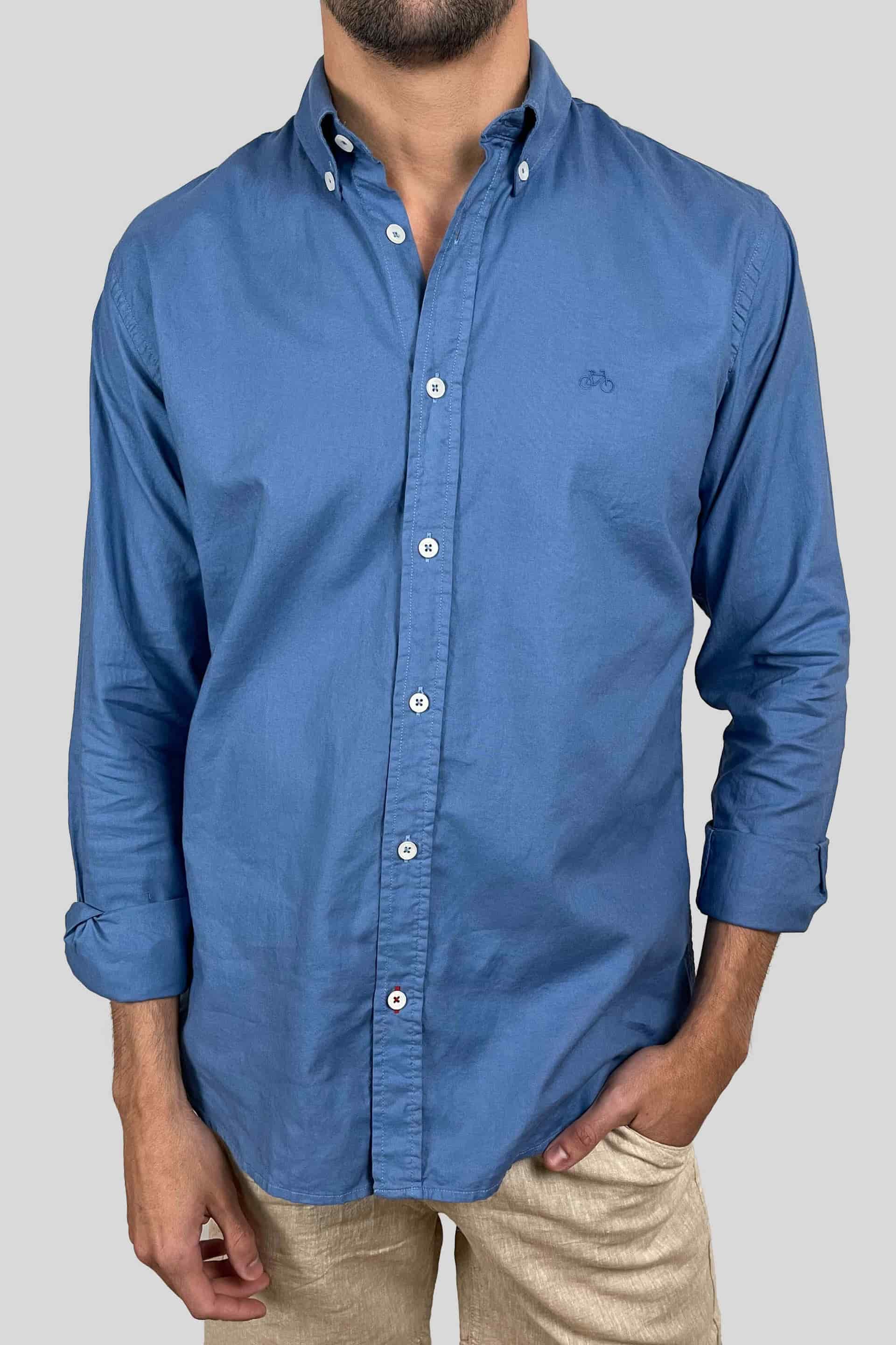 CAMISA OXFORD CHINA BLUE - miniatura 2