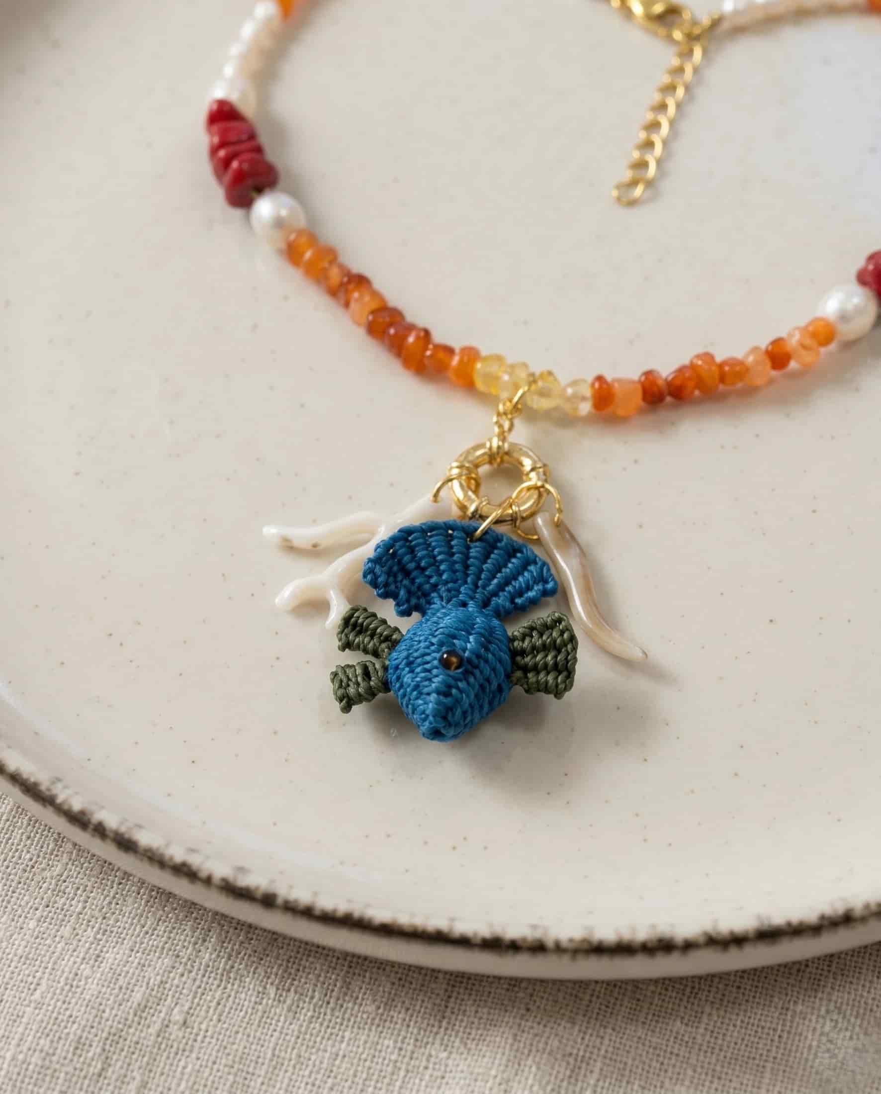 Pearl Spark Necklace + 3 Removable Charms - miniatura 2