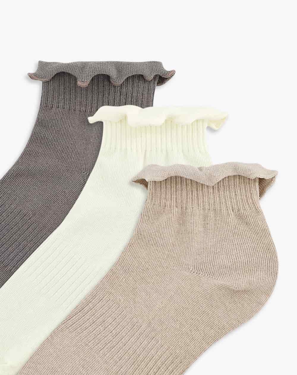 Medias mujer tobillera pack x3 surtido - miniatura 2