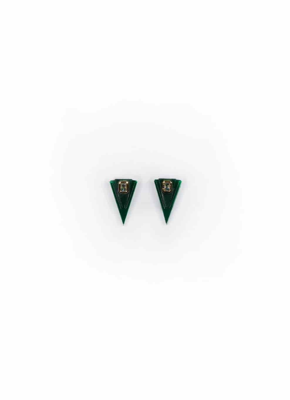 JVxTH - S GREEN EARRINGS - miniatura 4